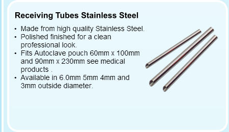 Receiving Tubes Stainless Steel
